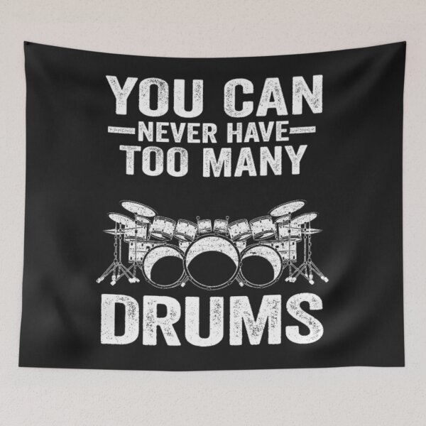 Item preview, Too Many Drums Funny Drummer designed and sold by StarcyWol.