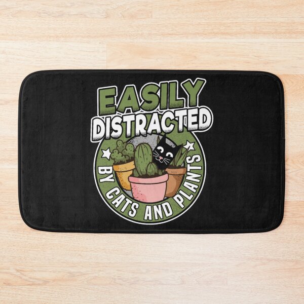 Item preview, Easily Distracted By Cats Plants designed and sold by StarcyWol.