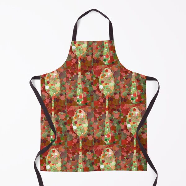 Item preview, Whimsical Kitchen Art Decor in Red and Green - Spoon  designed and sold by Sharon Cummings Art.