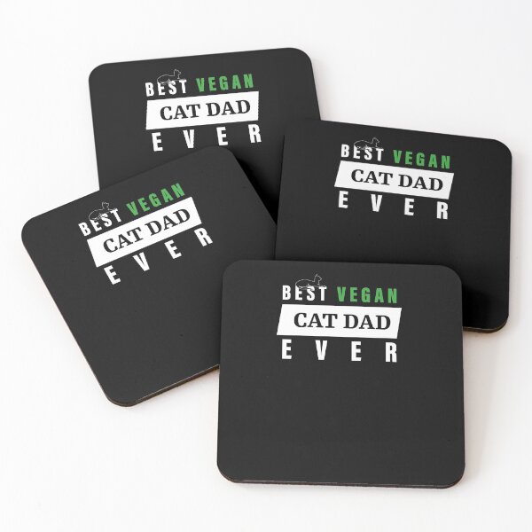 Item preview, Best Vegan Cat Dad Ever designed and sold by ArteSilenziosa.