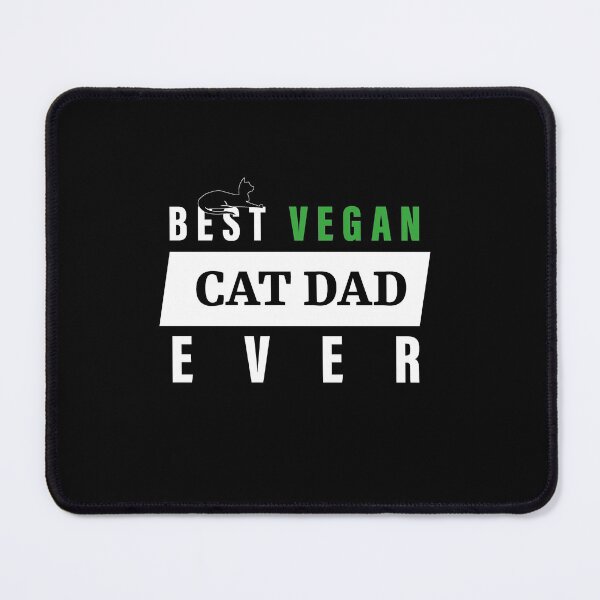 Item preview, Best Vegan Cat Dad Ever designed and sold by ArteSilenziosa.