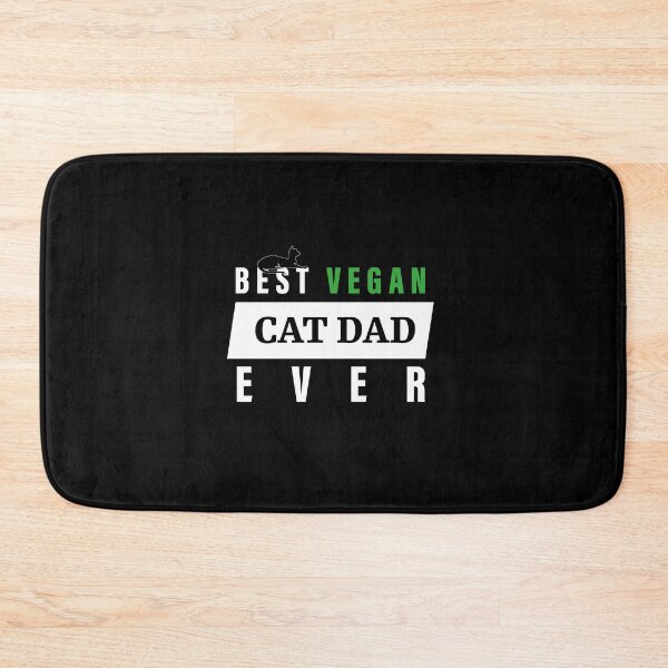Item preview, Best Vegan Cat Dad Ever designed and sold by ArteSilenziosa.