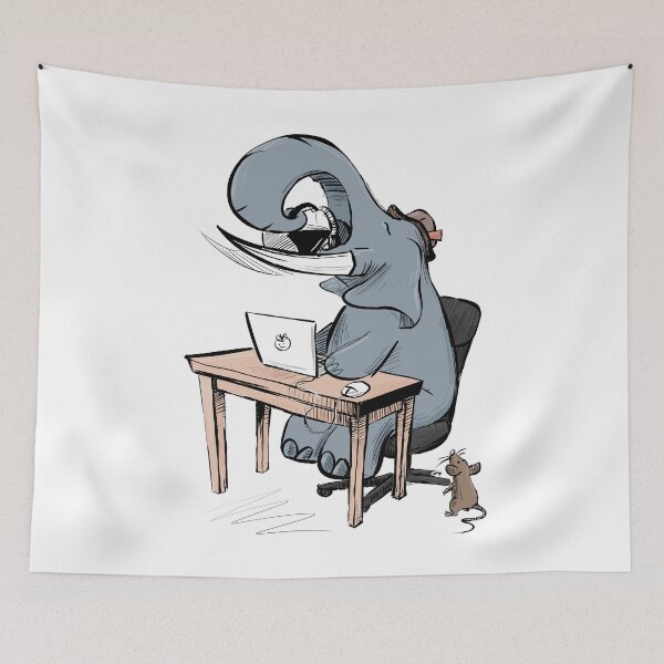 Item preview, Caffeinated Elephant  designed and sold by Jason's Doodles.
