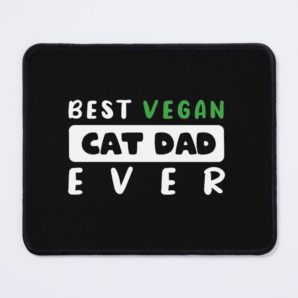 Item preview, Best Vegan Cat Dad Ever designed and sold by ArteSilenziosa.