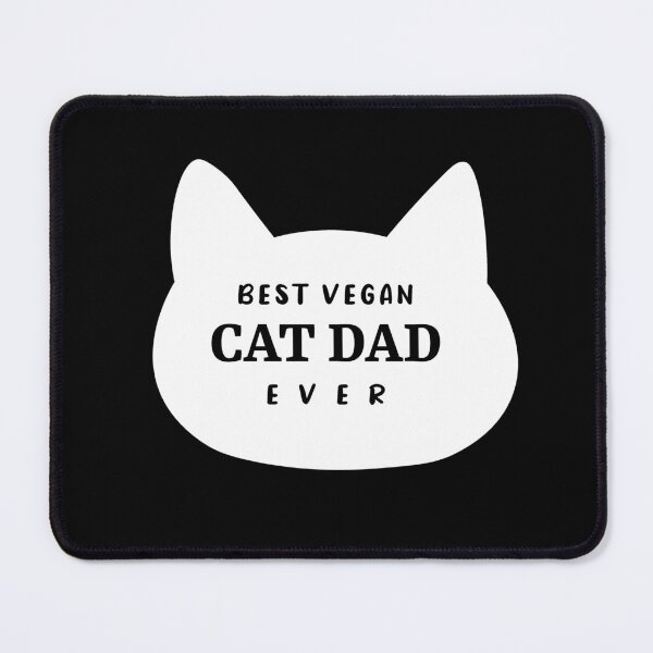 Item preview, Best Vegan Cat Dad Ever designed and sold by ArteSilenziosa.