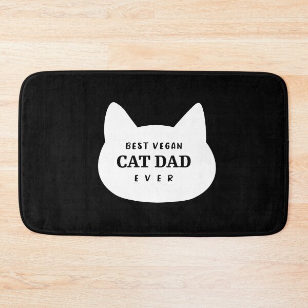 Item preview, Best Vegan Cat Dad Ever designed and sold by ArteSilenziosa.