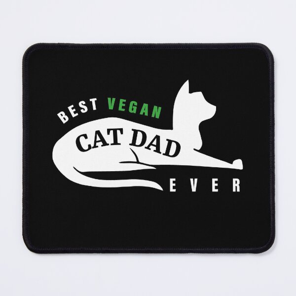 Item preview, Best Vegan Cat Dad Ever designed and sold by ArteSilenziosa.