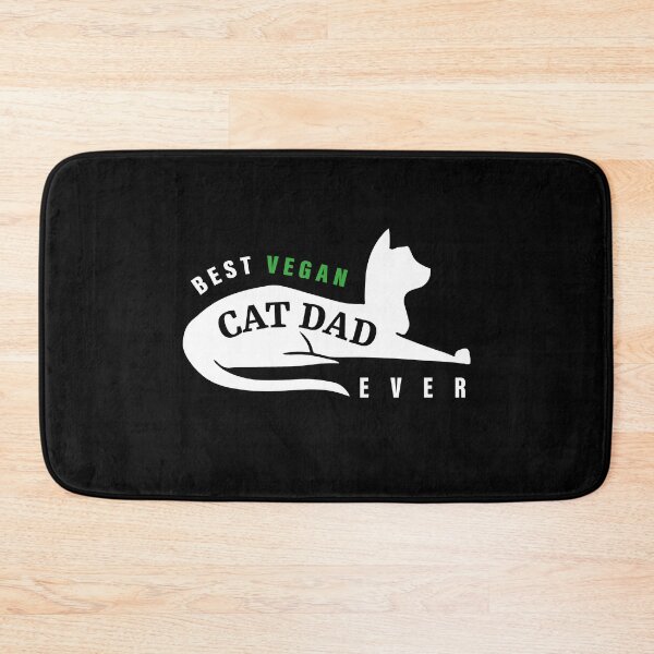Item preview, Best Vegan Cat Dad Ever designed and sold by ArteSilenziosa.