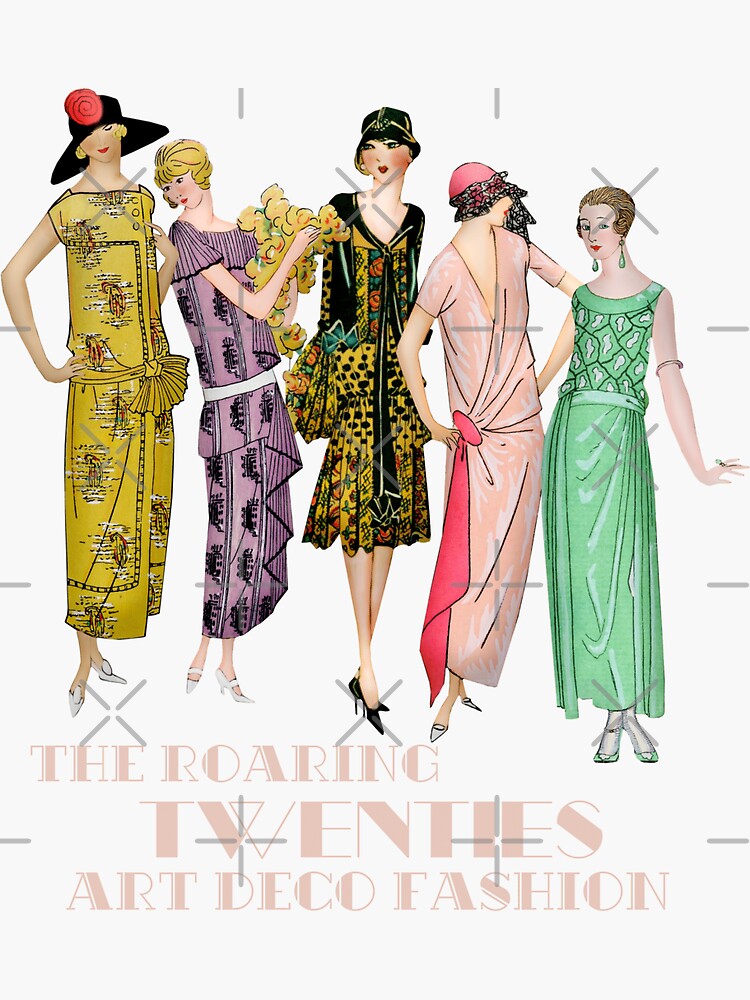 The Roaring 20s Art Deco Fashion Sticker For Sale By Joseech Redbubble 3504