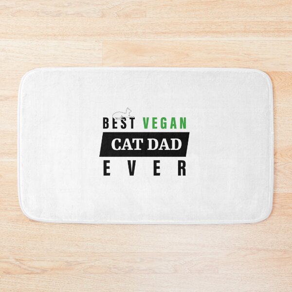 Item preview, Best Vegan Cat Dad Ever designed and sold by ArteSilenziosa.