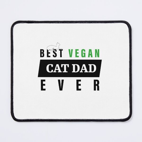 Item preview, Best Vegan Cat Dad Ever designed and sold by ArteSilenziosa.
