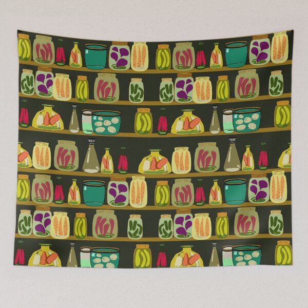 Item preview, Pantry Shelf Kitchen Pattern Design designed and sold by NancyMerkle.