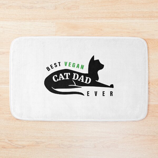 Item preview, Best Vegan Cat Dad Ever designed and sold by ArteSilenziosa.
