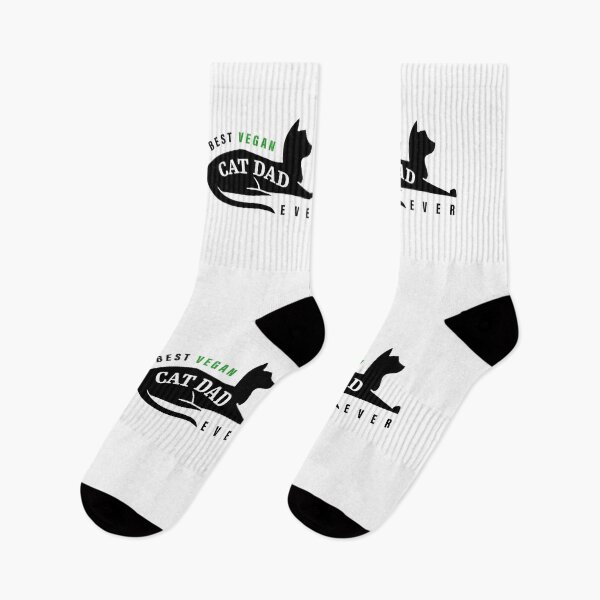 Item preview, Best Vegan Cat Dad Ever designed and sold by ArteSilenziosa.