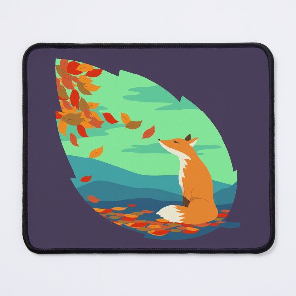 Item preview, fox contemplating autumn designed and sold by julituslab.