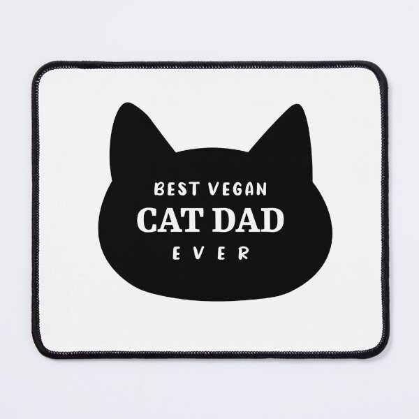 Item preview, Best Vegan Cat Dad Ever designed and sold by ArteSilenziosa.