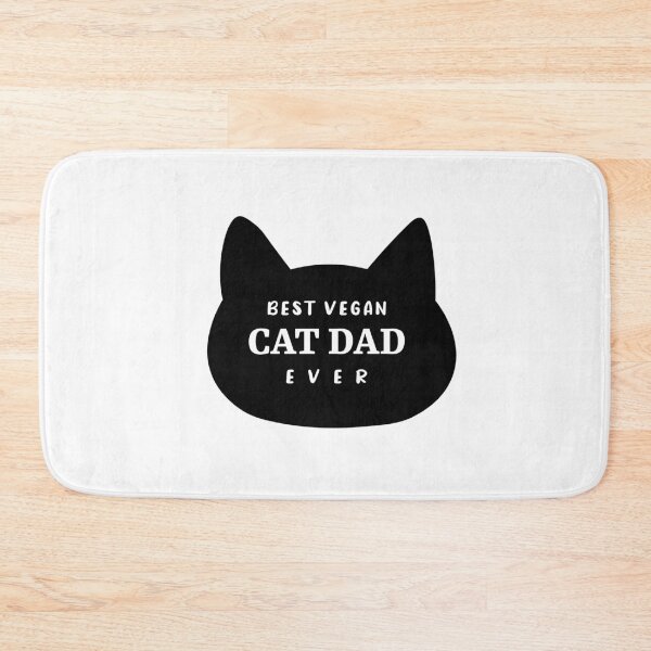 Item preview, Best Vegan Cat Dad Ever designed and sold by ArteSilenziosa.