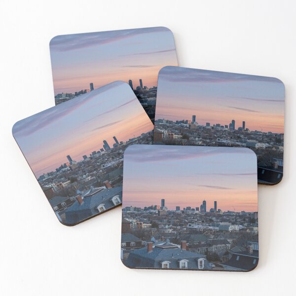 Item preview, December Sunset, with Boston Skyline designed and sold by DeloreStudio.
