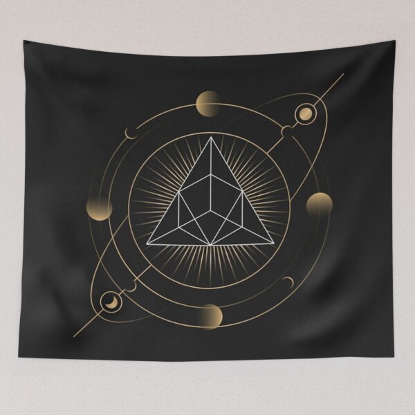 Item preview, Geometric pyramid astrological tarot card designed and sold by TrendyThings37.