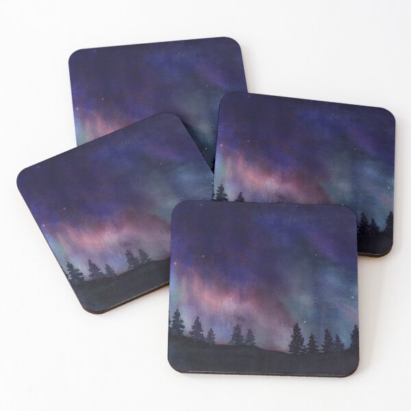 Item preview, Northern Lights Watercolor designed and sold by LibbyRudolfArt.