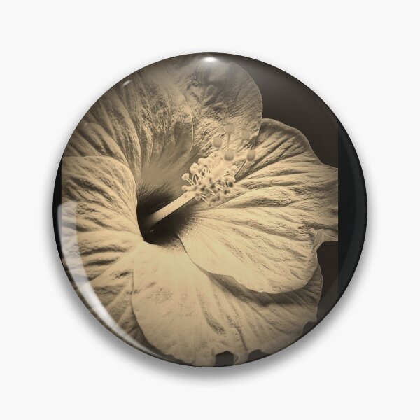 Item preview, Sepia Tone Hibiscus Plant Photography Design designed and sold by EarthArtDesigns.