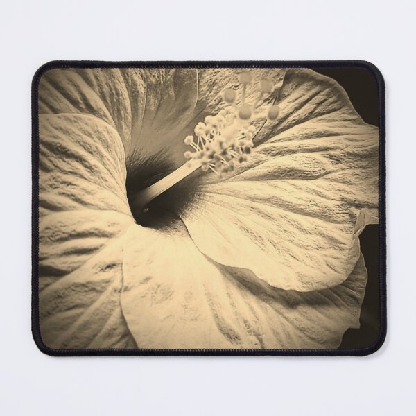 Item preview, Sepia Tone Hibiscus Plant Photography Design designed and sold by EarthArtDesigns.