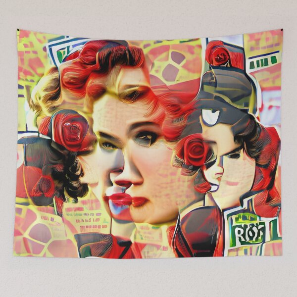 Item preview, 1950s Inspired Collage AI Art designed and sold by Melissa Park.
