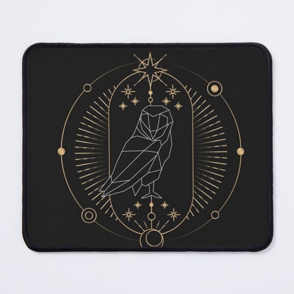 Item preview, Geometric owl astrological tarot card designed and sold by TrendyThings37.
