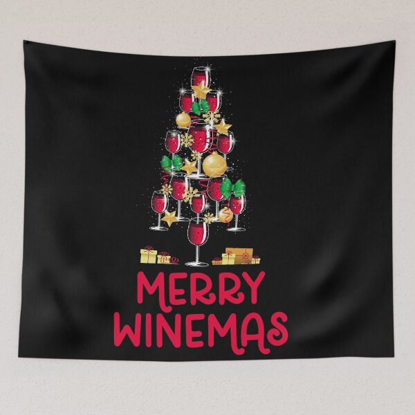 Item preview, Merry winemas wine tree - Funny Christmas  designed and sold by Designs Of all kinds.