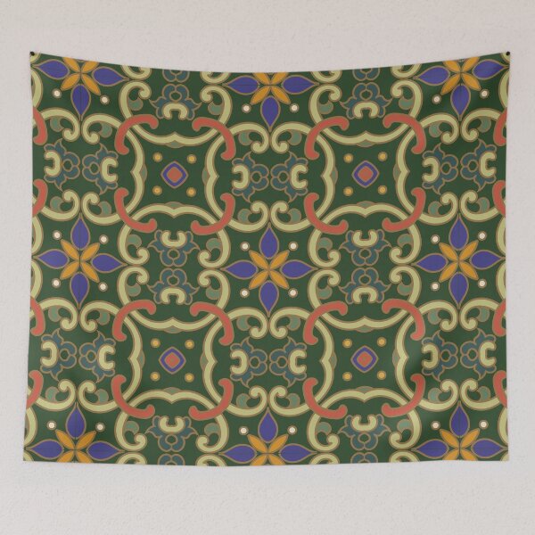 Item preview, Antique Oriental Rug Pattern. Abstract Geometric Folk Seamless Pattern designed and sold by silviaol.