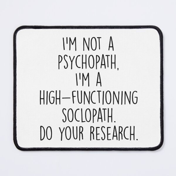 Item preview, I'm Not a Psychopath - BBC Sherlock Holmes designed and sold by LinhlyHarwell13.