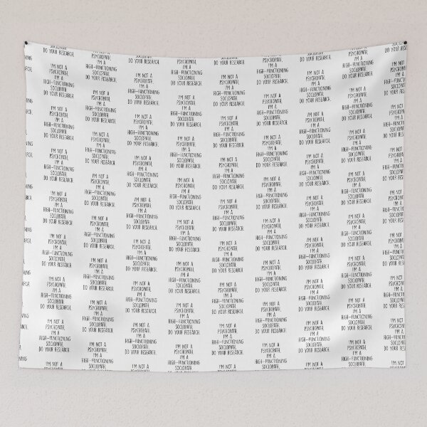 Item preview, I'm Not a Psychopath - BBC Sherlock Holmes designed and sold by LinhlyHarwell13.