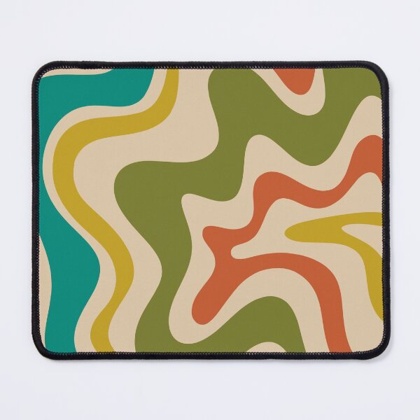 Item preview, Liquid Swirl Retro Abstract Pattern in Mid-Century Mod Colours designed and sold by kierkegaard.