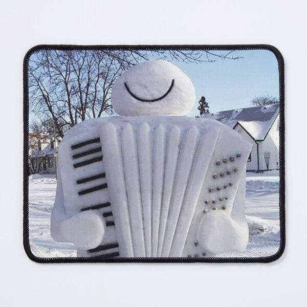 Artikelvorschau, Schneemann spielt Akkordeon entworfen und verkauft von gameshowfan2001.