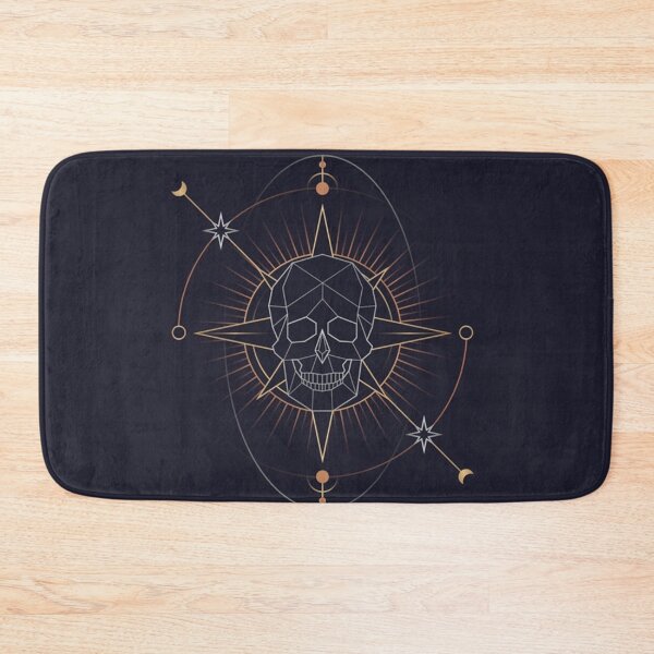 Item preview, Geometric skull astrological tarot card designed and sold by TrendyThings37.