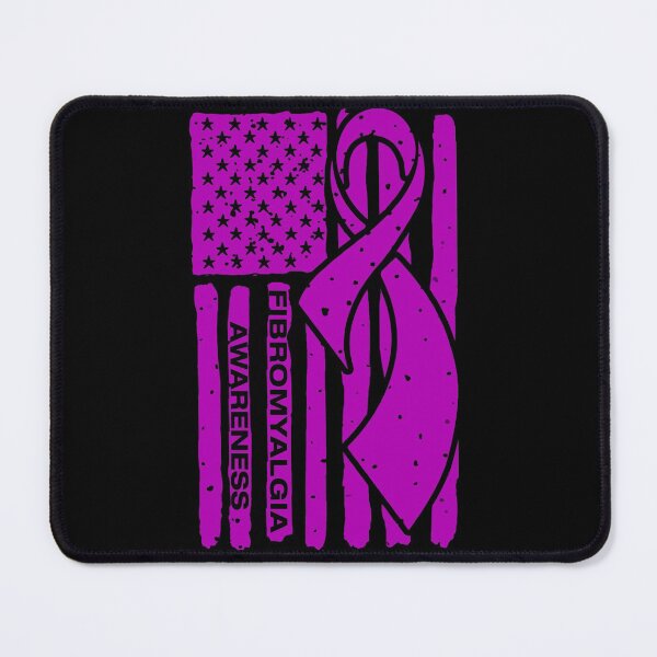 Item preview, Fibromyalgia Awareness Ribbon American Flag designed and sold by Tadmab.