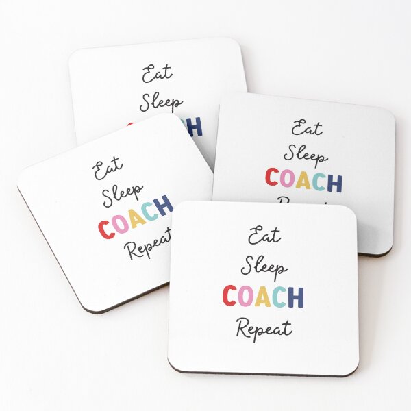 Item preview, Eat Sleep Coach Repeat designed and sold by cath-elizabeth.