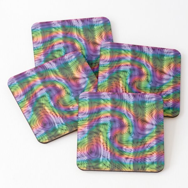 Item preview, Psychedelic Hypnotic Trippy Acid Swirls Blue Rainbow Swirl designed and sold by James-Cole.