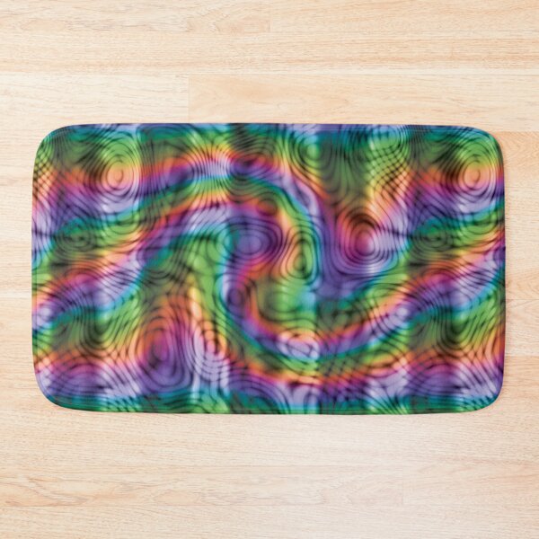 Item preview, Psychedelic Hypnotic Trippy Acid Swirls Blue Rainbow Swirl designed and sold by James-Cole.