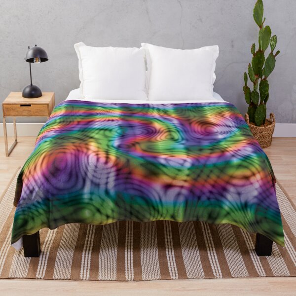 Item preview, Psychedelic Hypnotic Trippy Acid Swirls Blue Rainbow Swirl designed and sold by James-Cole.