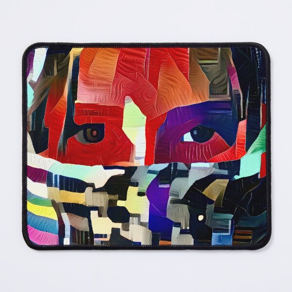 Item preview, Headscarfed Girl Portrait | Modern Colorful AI-Generated Art designed and sold by Artificial-Arts.