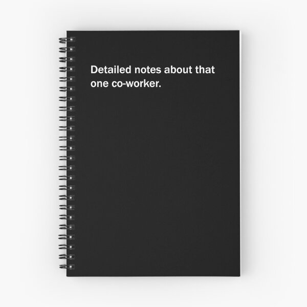 Item preview, Detailed notes about that one co-worker designed and sold by prjncess.