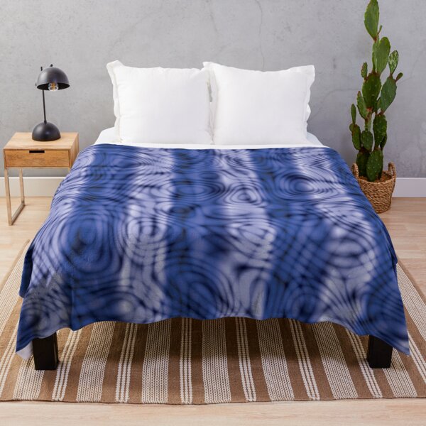 Item preview, Psychedelic Hypnotic Trippy Acid Swirls Blue Stripes designed and sold by James-Cole.
