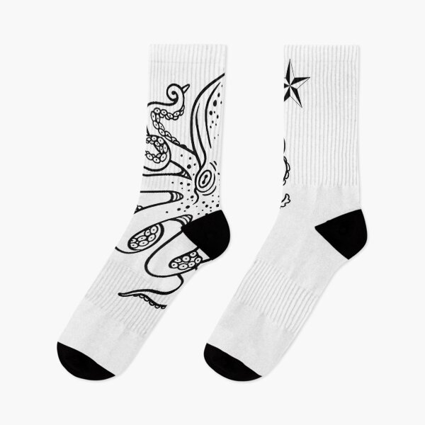 Artikelvorschau, Octopus American Traditional Tattoo Flash T-Shirt entworfen und verkauft von GollnickGordon.
