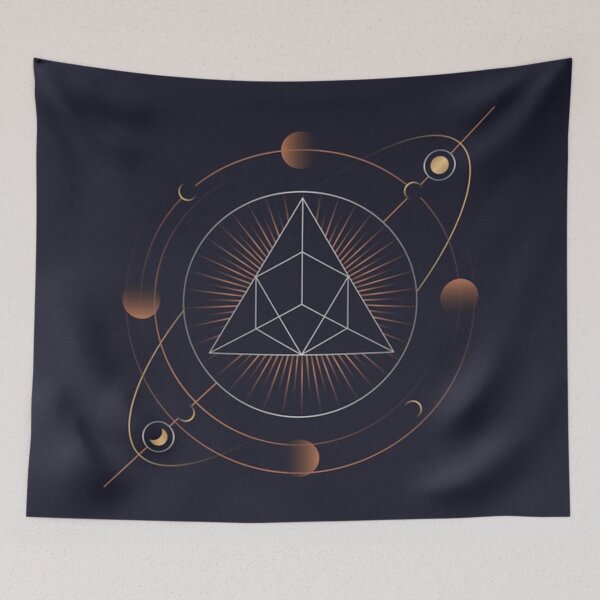 Item preview,  Geometric pyramid astrological tarot card designed and sold by TrendyThings37.
