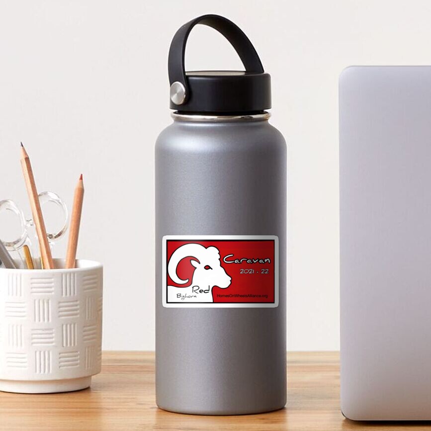 Red Bighorn Caravan Sticker