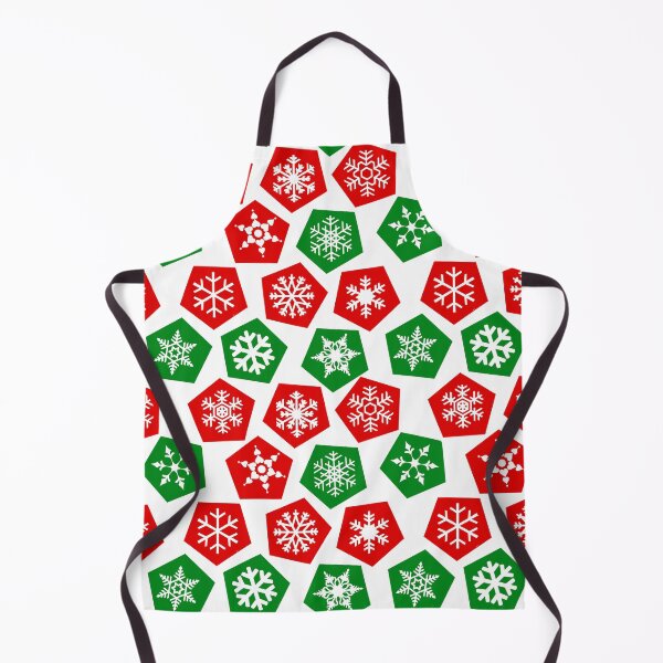 Item preview, Hexagonal Red Gold Snowflakes designed and sold by PY Tees.