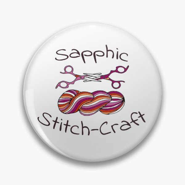 Item preview, Sapphic Stitch-Craft store logo designed and sold by 12katiekitty.