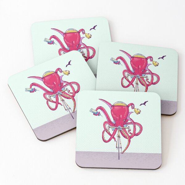Item preview, Octopus Riding a bike designed and sold by piedaydesigns.