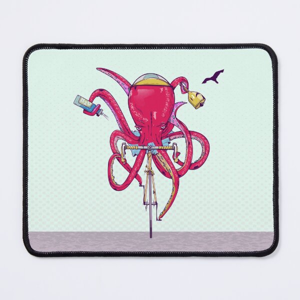 Item preview, Octopus Riding a bike designed and sold by piedaydesigns.
